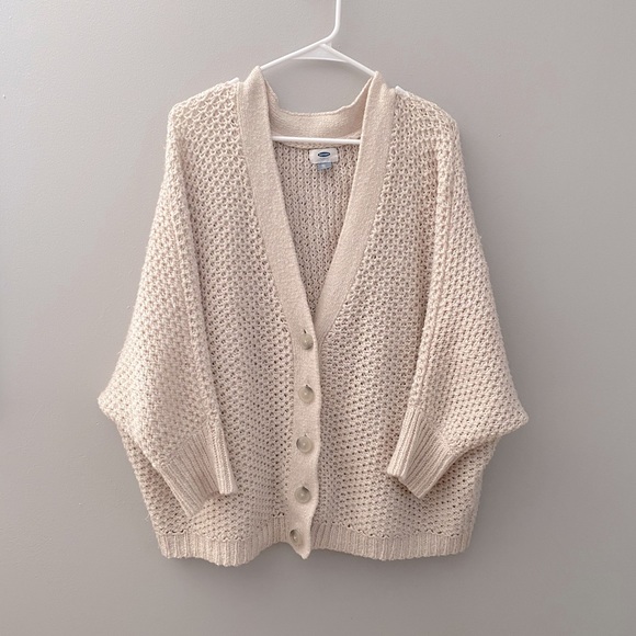 cream boxy cardigan